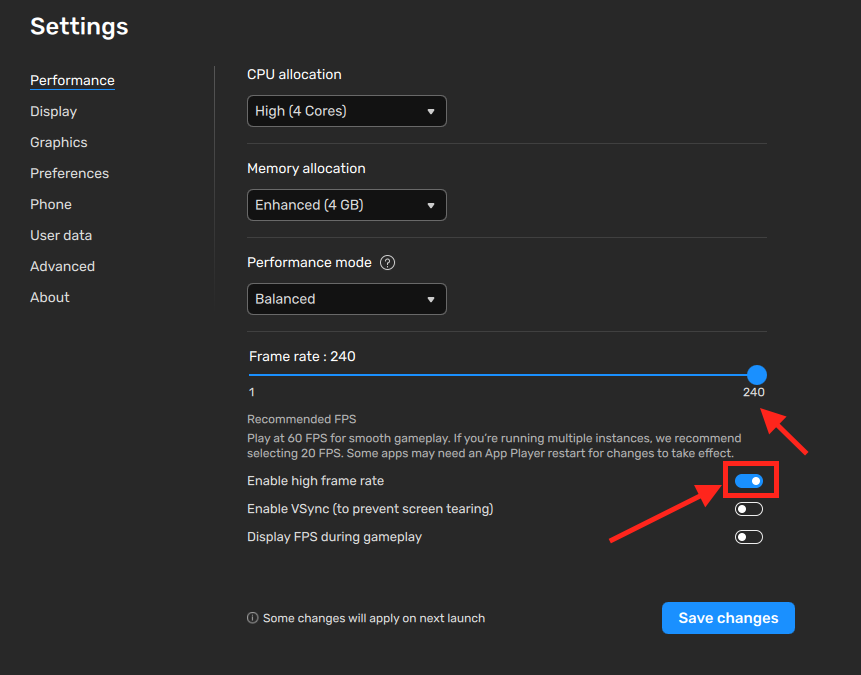 BlueStacks Settings